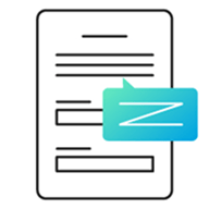 挨拶文・設問の例文ありのアイコン