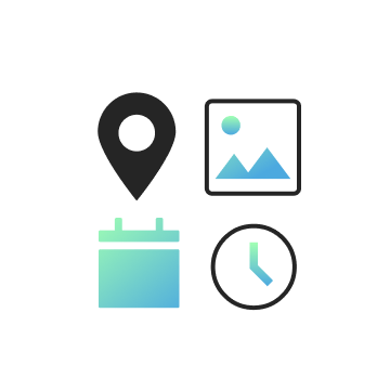 日時・会場が編集できるイメージ