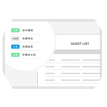 出欠状況自動管理のイメージ
